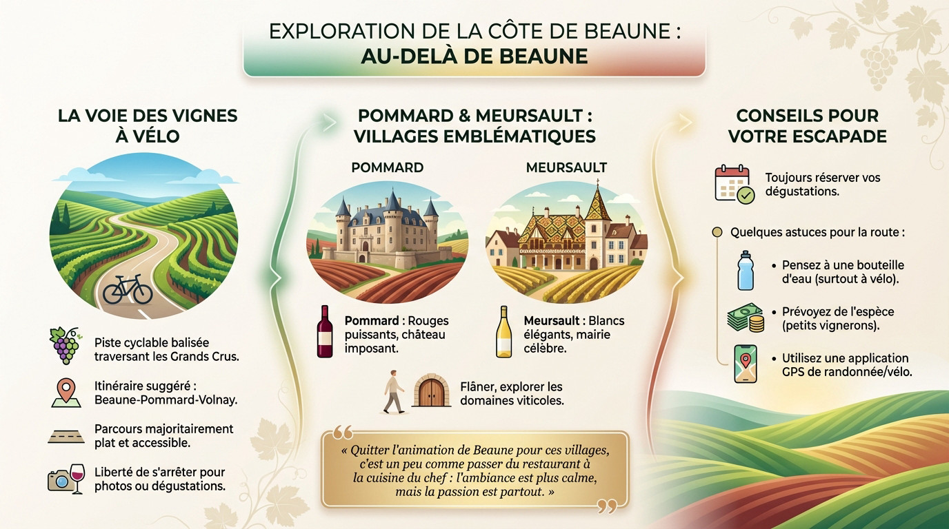 Exploration des vignobles de la Côte de Beaune à vélo